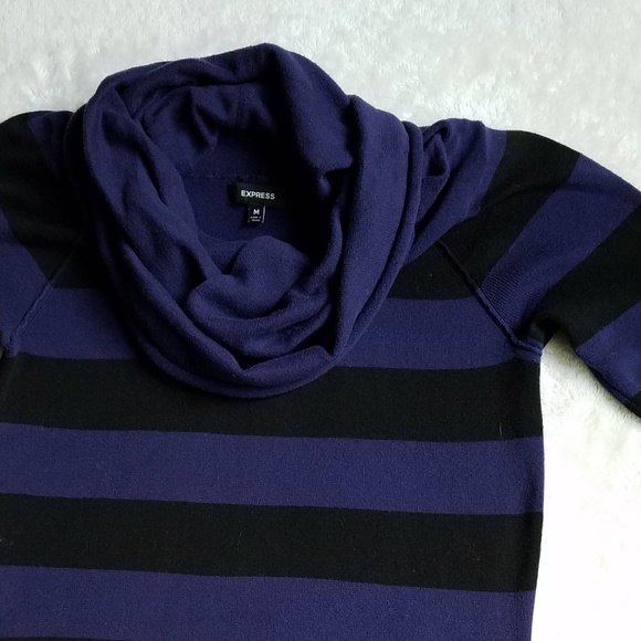 Express Short-Sleeved Cowl Neck Sweater, Size M - Picture 6 of 7